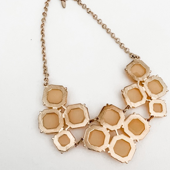 Peach and Gold Bauble Necklace - Picture 5 of 6